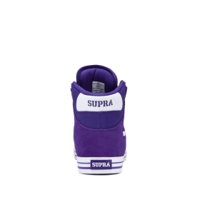 Mens Supra High Top Shoes VAIDER Purple/white | AU-92863